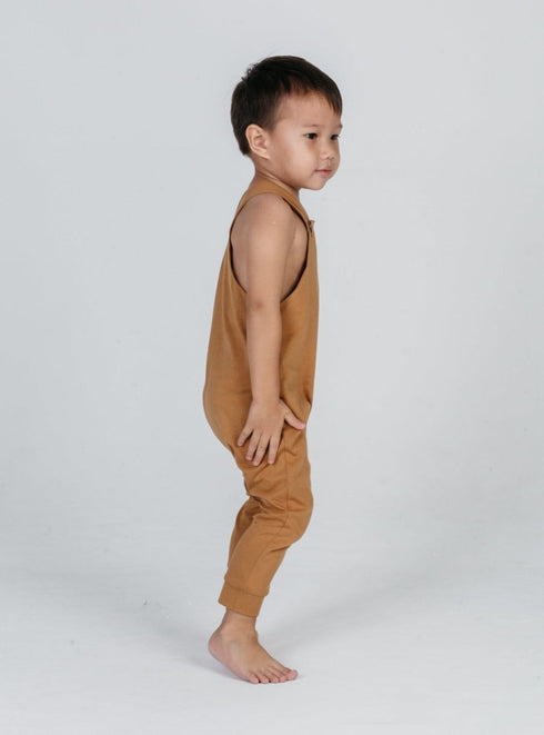 Grow with Me Romper in Cinnamon